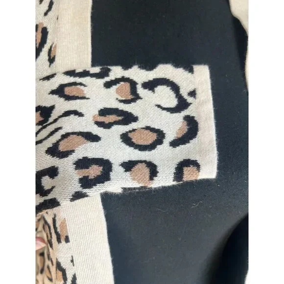 CROFT & BARROW - LEOPARD PRINT CARDIGAN - SIZE PL - Picture 3 of 6